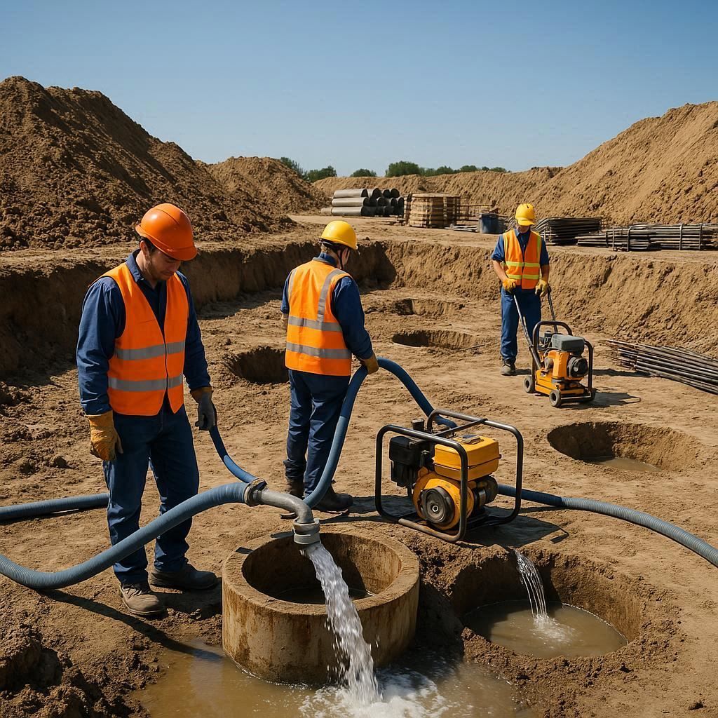 Глубинное водопонижение скважинами в Броннице